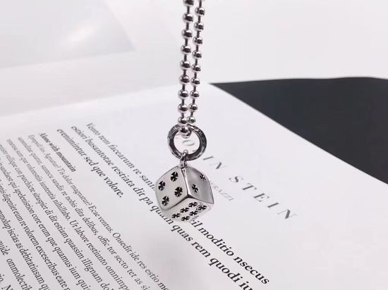 Chrome Hearts Trendy Dice Pendant Silver Jewelry