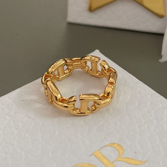 Christian Dior CD Full Paved Band Ring