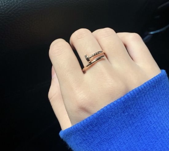 Cartier Sleek Nail Ring in Gold Tones