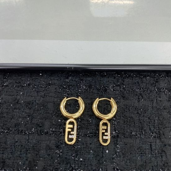 Fendi Heavy Duty Craftsmanship Stud Earrings