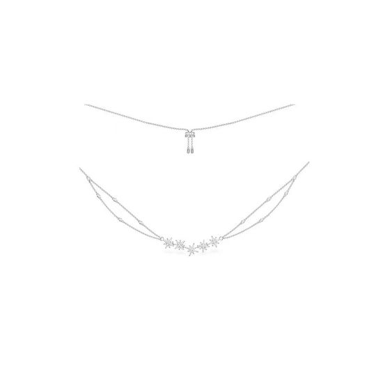 Apm monaco Double Layer Star Zircon Necklace Elegant Design
