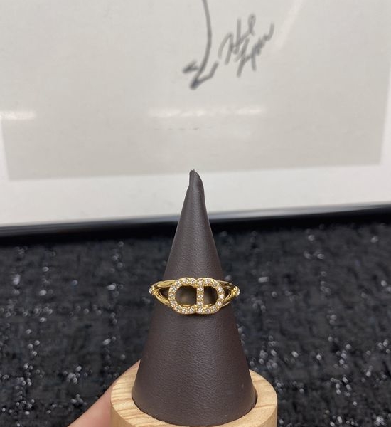Christian Dior CD Fine Workmanship Elegant Ring