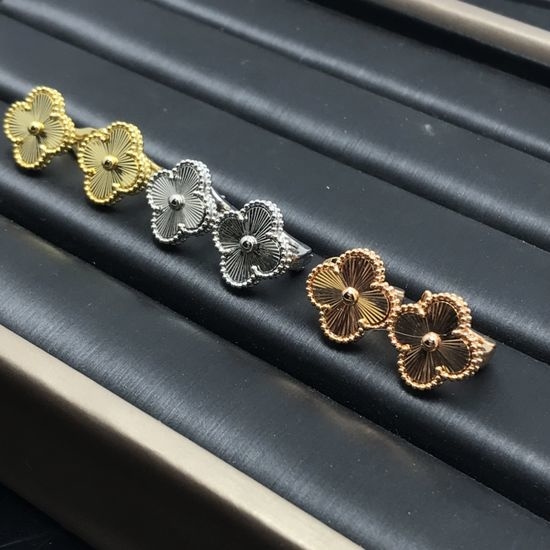 Fendi Four Leaf Clover Stud Earrings