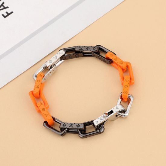 Louis Vuitton LV Mixed Material Modern Chain Bracelet