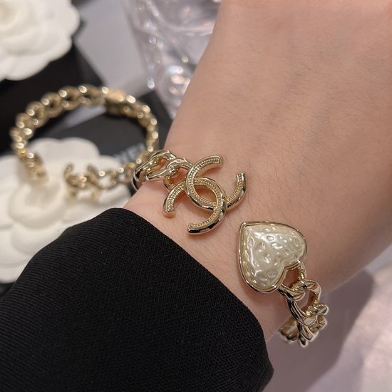 Chanel Chain Style Bangle Bracelet