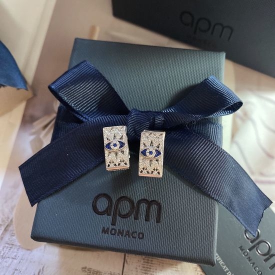 Apm monaco Triangle Geometric Dainty Stud Earrings