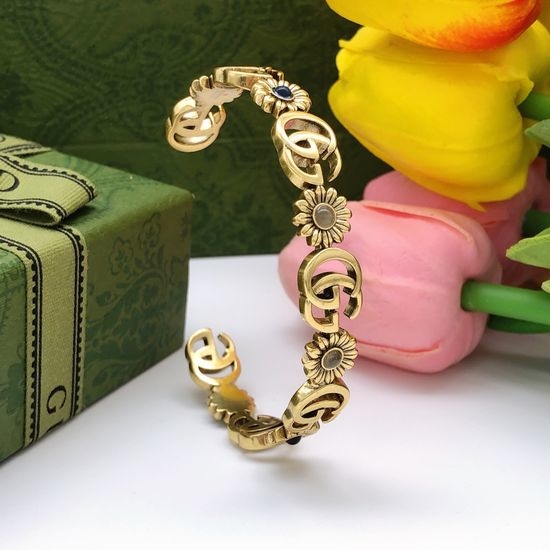 Gucci Sunflower Pattern Bangle