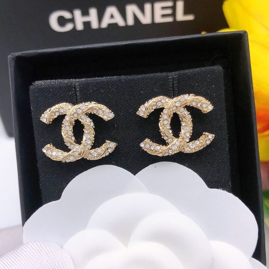 Chanel Twist Design Stud Earrings