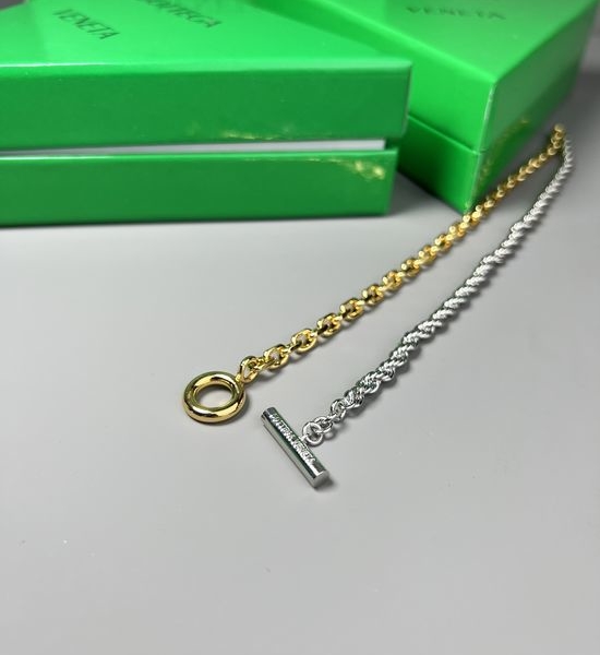 Bottega Veneta BV Two-tone Chain Pendant Necklace