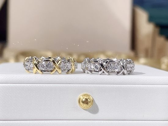 Tiffany & Co. Diamond X Sign Classic Ring