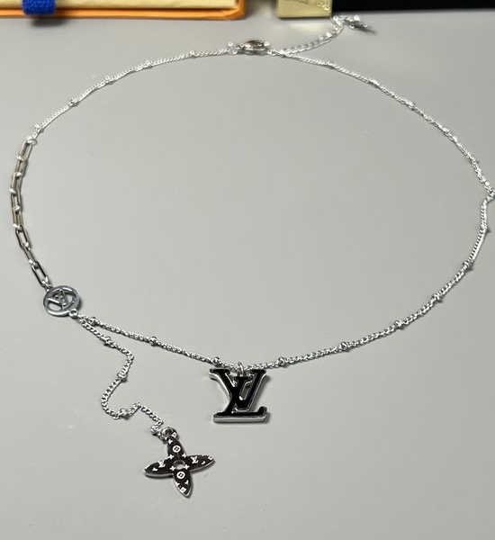 Louis Vuitton LV Classic Letter Pendant Necklace