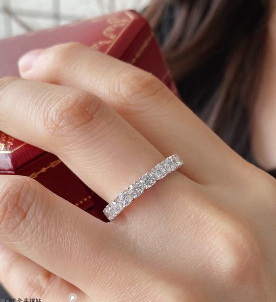Cartier Full Pave Diamond Band Ring