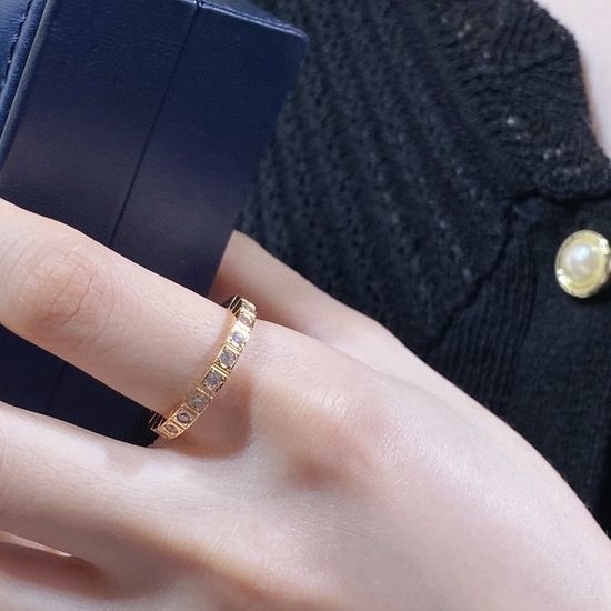 Cartier Alternating Pave Diamond Band Ring