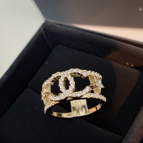 Chanel Hollow Star Ring Simple Classic Daily Style