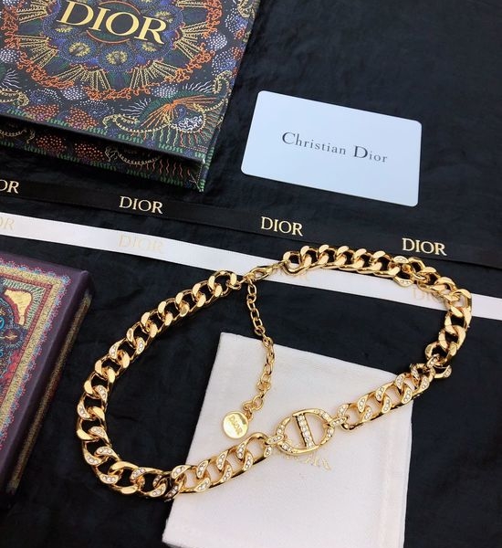 Christian Dior CD Trendy Classic Copper Necklace