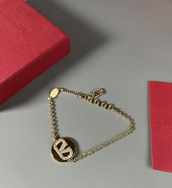 Valentino Diamond Inlaid Elegant Adjustable Bracelet