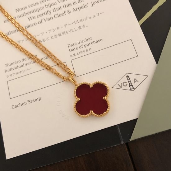 Van Cleef & Arpels VCA Adjustable Clover Long Pendant Necklace