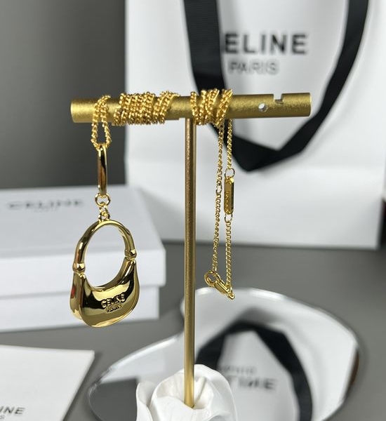 Celine Bag Pendant Necklace Retro Elegant Adjustable Jewelry