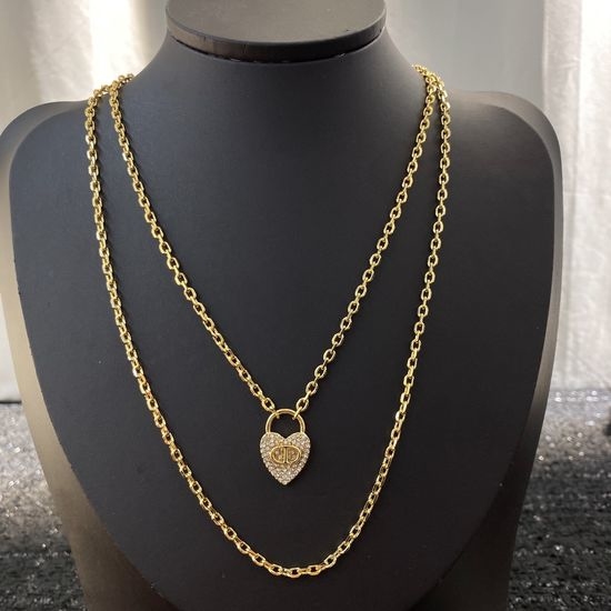 Christian Dior CD Luxury Design Casual Pendant Necklace