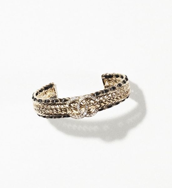 Chanel Woven Sheepskin Bangle