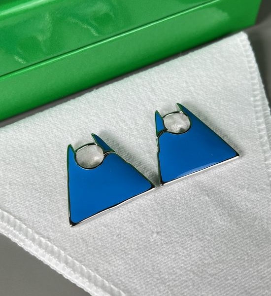Bottega Veneta BV Enamel Triangle Drop Earrings