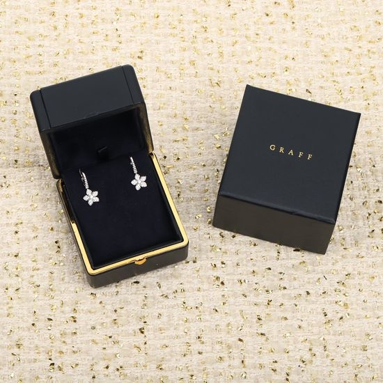 Fendi Delicate Diamond Flower Earrings