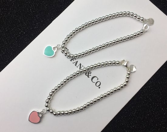 Tiffany & Co. Heart Shaped Charm Bracelet