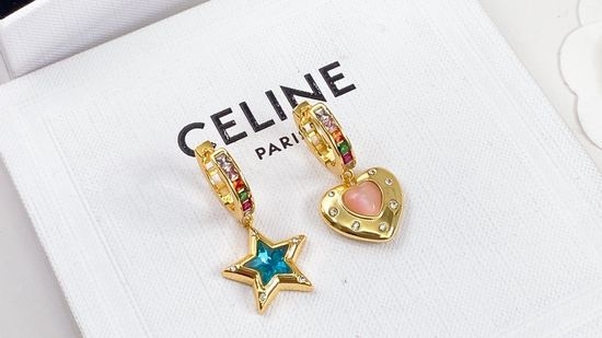 Celine Heart Star Delicate Earrings