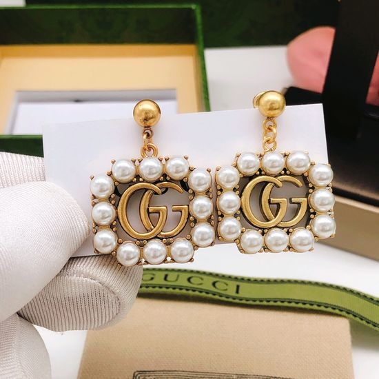 Gucci Gucci Tassel Square Earrings with Beads