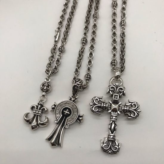 Chrome Hearts Vintage Letter Pendant Long Necklace