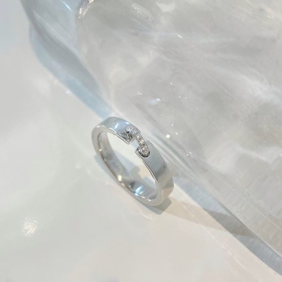 Chaumet Diamond Inlaid Couple Connection Ring