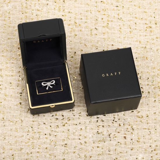 Polo Ralph Lauren Diamond Inlaid Bow Shape Ring