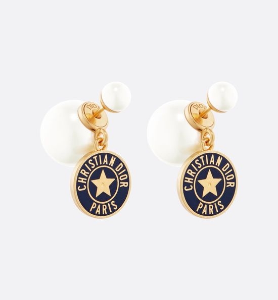 Christian Dior CD Delicate Stud Earrings Daily Wear Jewelry