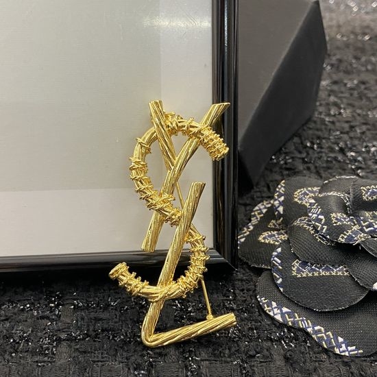 Yves Saint Laurent YSL Classic Delicate Decorative Brooch