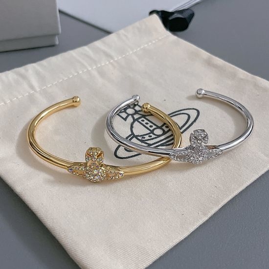 Vivienne Westhood Rhinestone Decorated Bangle Bracelet