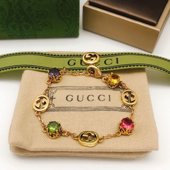 Gucci Colorful Diamond Decorated Bracelet