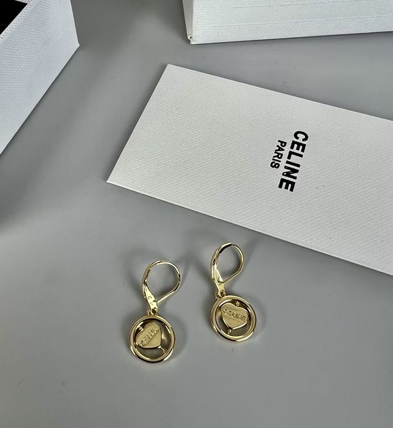 Celine Rotatable Heart Delicate Earrings