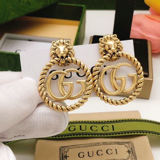 Gucci Vintage Style Round Stud Earrings