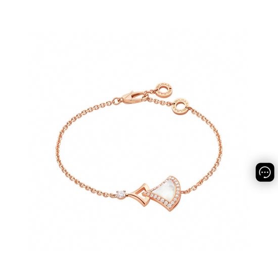 Bvlgari White Mother of Pearl Fan Bracelet