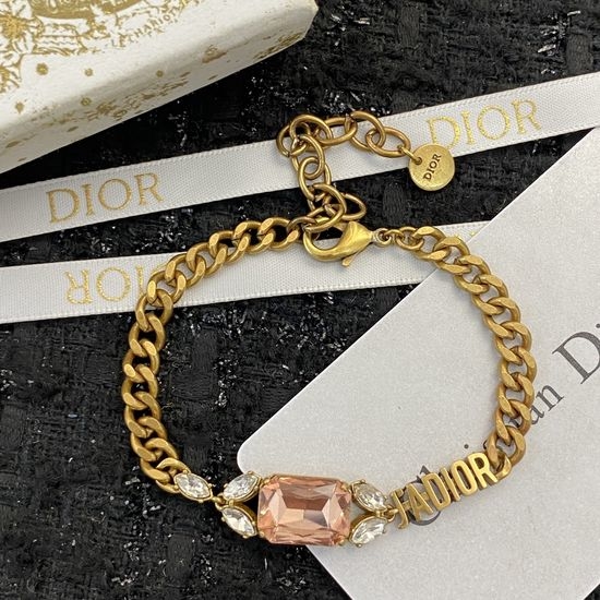 Christian Dior CD Exquisite Craft Elegant Delicate Bracelet