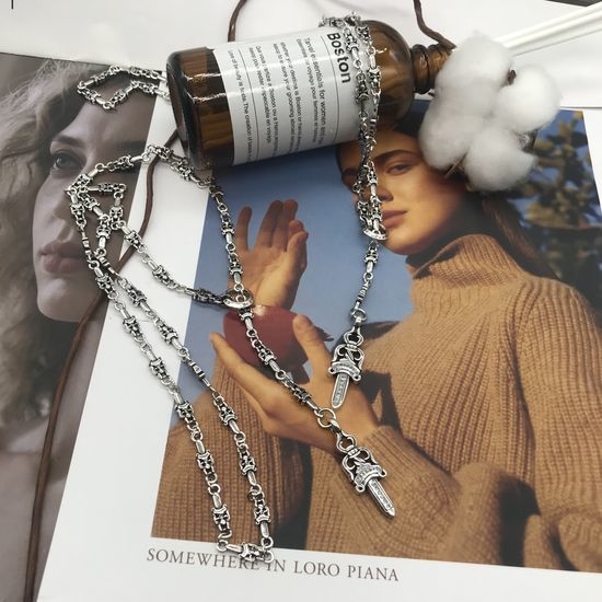 Chrome Hearts Sword Design Adjustable Necklace
