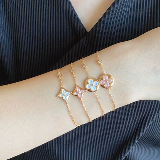 Louis Vuitton LV Mother of Pearl Flower Bracelet