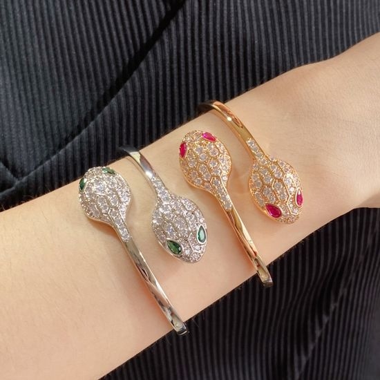 Bvlgari Double Head Snake Design Bangle