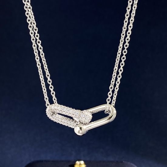 Tiffany & Co. Diamond-encrusted Double Bamboo Necklace