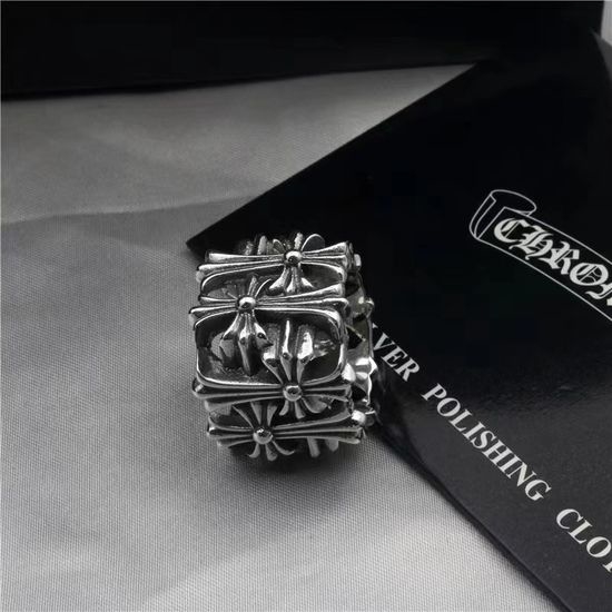 Chrome Hearts Vintage Tombstone Cross Couple Ring