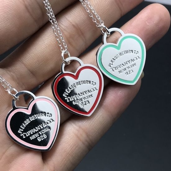 Tiffany & Co. Heart Shaped Pendant Necklace