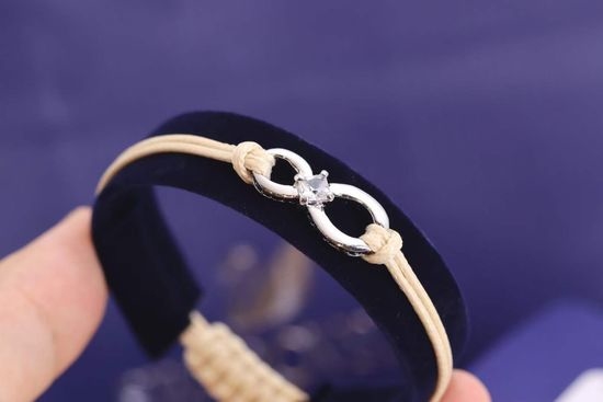 Swarovski Infinity Symbol Woven Rope Bracelet