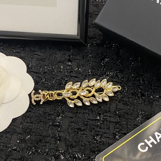 Chanel Golden Wheat Ear Exquisite Hair Clip