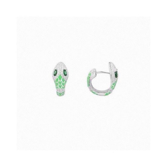 Apm monaco Snake Design Hoop Earrings