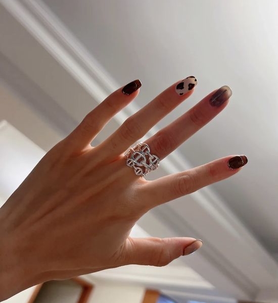 Hermes Sterling Silver Classic Opening Ring